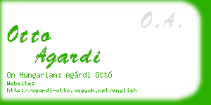 otto agardi business card